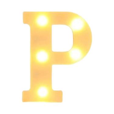 Imagem de Luz de LED em Forma de Letra 16cm - Luminária Noturna para Casa, Bar e
