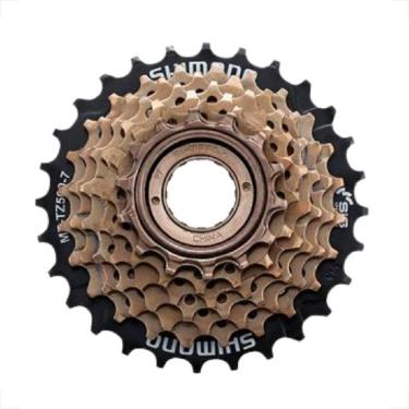 Imagem de Catraca Roda Livre Rosca Shimano Tourney Tz500 7v 14 28 Dentes Bike Bicicleta Mtb