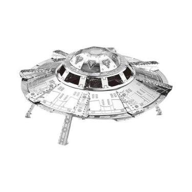 Imagem de Quebra-cabeça UFO De Metal 3D DIY Modelo De Montagem De Nave Espacial 