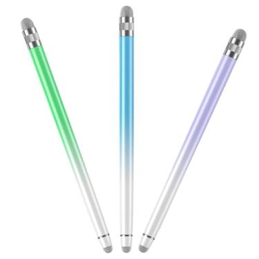 Imagem de Caneta Stylus TCD 3 peças para tela sensível ao toque, caneta Stylus capacitiva universal de alta precisão para iPad, tablet, iPhone, Android e todos os dispositivos com tela sensível ao toque (azul