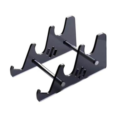 Imagem de FVDPWYE Suporte de Teclado Mecânico para Exibição de Teclado, Bandeja com Economia de Espaço, Rack de Armazenamento Profissional para Mesa de Estudo E Escritó, 3 Camadas Preto