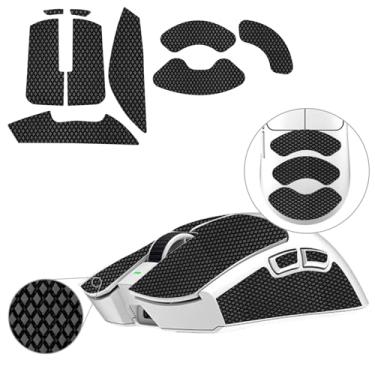 Imagem de TALONGAMES Fita Antiderrapante Para Mouse Compatível Com Gamer Razer Viper V3 Pro, Absorção De Suor Na Palma Da Mão, Fina 0,5 Mm, Corte Sob Medida, Fácil Aplicação, Pele