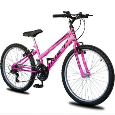 Imagem de Bicicleta Aro 24 Infantil Feminina 18 vel marchas Dropp Sport Freio V-