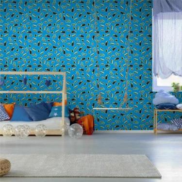 Imagem de Papel de Parede Infantil Brinquedos Menino - CASA H