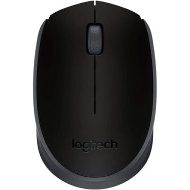 Imagem de Mouse Sem Fio Logitech M170 Ambidestro Compacto Preto, Preto