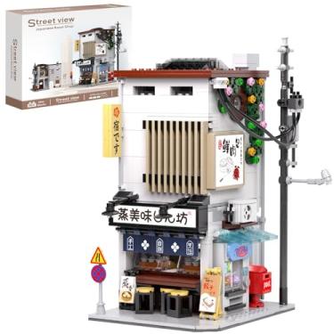 Imagem de Japanese Street View Baozi Shop Building Blocks Toy - 1155PCS Mini Brick Simulation Architecture Construction Toy