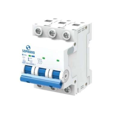 Imagem de Disjuntor Soprano 6K Branco 3 x 40A - Proteção IP20 - 415V - Certifica