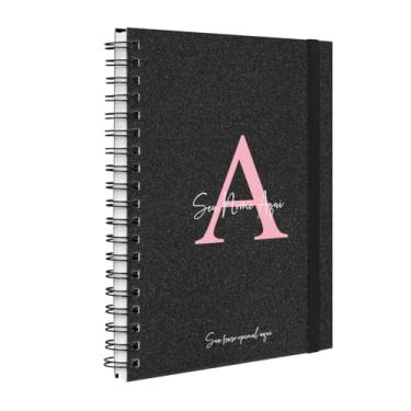 Imagem de Agenda Planner Semanal Plus 2026 Personalizada Areia Preto Rosa