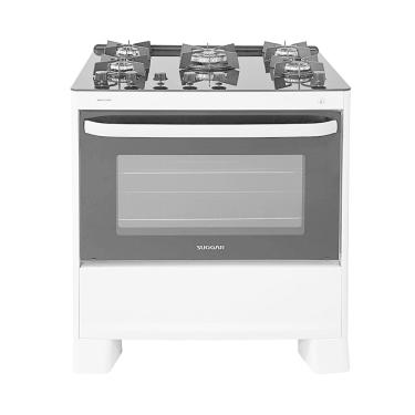Imagem de Fogão de Piso 5 Bocas Suggar Max Glass Branco Bivolt