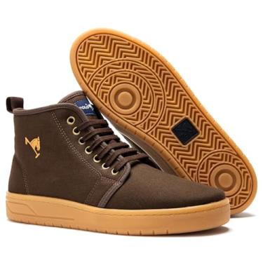 Imagem de Tênis Sapatênis Botinha Cano Alto Masculino Confortavel Polo Joy (Cafe/Latex, BR, Adulto, Numérico, 42)