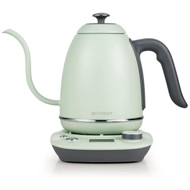 Imagem de Chaleira Elétrica BUYDEEM K821 800mL em Aço Inoxidável com Controle de Temperatura, 110V, Verde