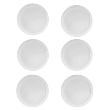 Imagem de 6 Plafon LED Ourolux 24W Branca Quente Embutir