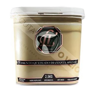 Imagem de Tinta Efeito Cimento Queimado 2,5KG Latte Coffee Lt Shine - LT SHINER