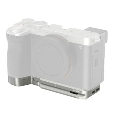 Imagem de SmallRig Placa de base A7C II/A 7CR com slot para Airtag, compatível apenas com Sony Alpha 7C II/Alpha 7CR, placa de montagem com placa de liberação rápida integrada para soquete Arca/QD/slot de alça