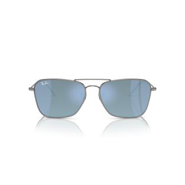 Imagem de Óculos de Sol Ray-Ban Caravan Reverse 0RBR0102S 004/GA Tam 61 / Chumbo - Lentes Azul Espelhado