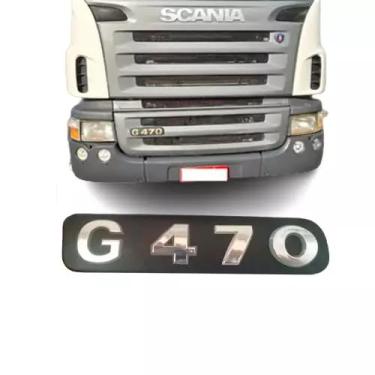 Imagem de EMBLEMA LETREIRO G470 CROMADO PARA SCANIA SERIE 5 2010 EM DIANTE