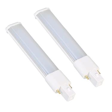 Imagem de SATZOL Pacote com 2 lâmpadas LED 5W G23, em forma de U, 2 pinos PL CFL PLS-9W, comprimento de 13,5 cm, branco luz do dia 500 LM, compatível com o reator