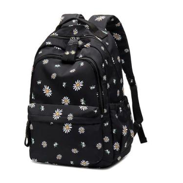 Imagem de Mochila Mfikaryi Daisy Prints para meninas, escola, impermeável