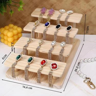 Imagem de Suporte De Exibição Para Óculos De Madeira Com Múltiplas Camadas, Supo