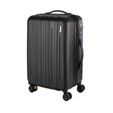 Imagem de Mala Média 23Kg em ABS Com 4 Rodas 360 - AeroMalas Londres (Preto)