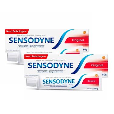 Imagem de Kit 2 Creme Dental Sensodyne autêntico 50g