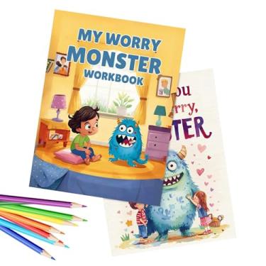 Imagem de Livros de Colorir para Crianças | Livros de Pintura | Treino Mental de Desenho e Doodle para Jovens | Atividades Criativas para Casa Viagem e Aniversário