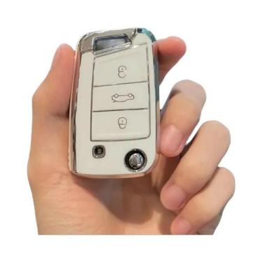 Imagem de Capa De Proteção Para Chave De Carro Em Couro TPU Para VW Volkswagen G