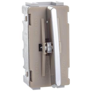 Imagem de Módulo de Interruptor Bipolar Intermediário Cromado da Linha Novara - DC-1200/59 - DICOMPEL