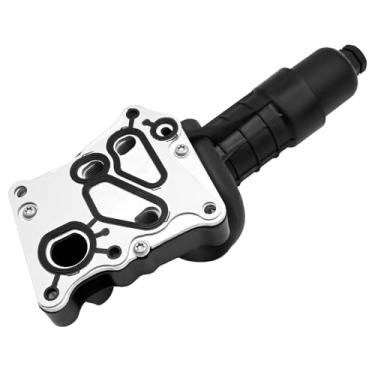 Imagem de DUZFOREI 2711801410 Carcaça do filtro do refrigerador de óleo do motor, substituição para Mercedes Benz M271 W204 C250 R172 SLK250 2012 2013 2014 2015 1,8L