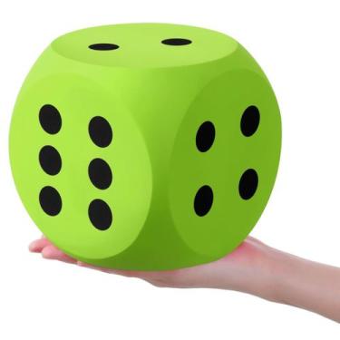 Imagem de Brinquedo educacional Foam Dice Shappy Fun Fulfilled, 15 cm, verde, 1 