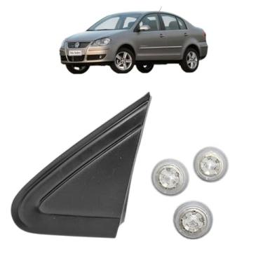 Imagem de Acabamento + Buchas Externa Retrovisor Paralama Compatível Com Polo 2007 Á 2015 (ESQUERDA MOTORISTA)