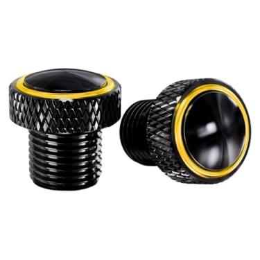 Imagem de BYYINGSUS Chaveiro de motocicleta Parafuso de tampa do furo do espelho traseiro compatível com CB650R CB650F CB500F CB500X CB1000R Cb400 CB600F CB 650R (Gold-nologo)