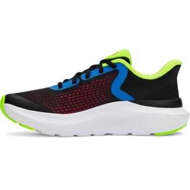 Imagem de Under Armour Tênis masculino Rogue 5, (006) Preto/Amarelo de alta visibilidade/Vermelho Racer, 17