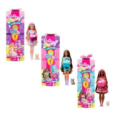 Imagem de Barbie party unboxed barbie festa dos animais sortida - mattel jfg68