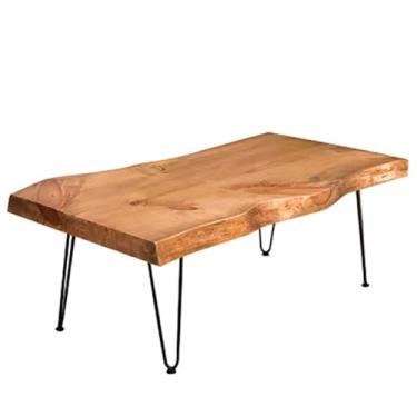 Imagem de URGDWEKJY Mesa central nova estilo chinês mesa de centro de madeira maciça sala de estar retangular retro mesa de chá mesa de café simples mesa de quarto (120 * 50 * 60 cm)