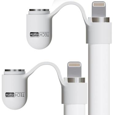 Imagem de Tampas magnéticas de substituição TechMatte 2025 com suporte para Apple Pencil 1ª geração | Antiperda | Magnetismo super poderoso | para iPad 10, 9, 8, 7, 6, Air, 3ª e 5ª geração, iPad Pro de 10,5