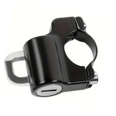 Imagem de Trava universal de capacete para tubo de guidão de 22 a 28 mm – Acessório seguro de bicicleta para motocicletas, scooters e bicicletas
