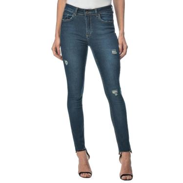 Imagem de Calça Jeans 1981 Puídos Guess Azul-Feminino