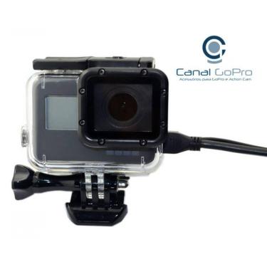 Imagem de Caixa Estanque Aberta na Lateral para Go-Pro Hero 5, 6, 7