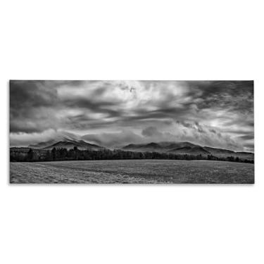 Imagem de Stupell Industries Arte de parede dramática de céus distantes em tela, design de James Rodewald, 13 x 30