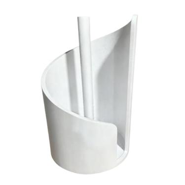 Imagem de Bothyi Suporte de Papel Toalha para, Suporte para Papel Toalha, Organizador de Objetos Decorativos, Dispensador de Toalha para Armário de Estilo, Branco