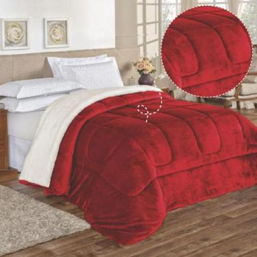 Imagem de Edredom Sherpa Cobertor Coberdrom Casal Queen 2,40m x 2,20m Grosso Vár
