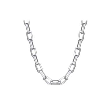 Imagem de Cordão De Aço Inox Hipoalergênico Corrente Tipo Tijolinhos Vazados De Aço Inoxidável 70CM de Comprimento Aço Cirurgico Antialérgico