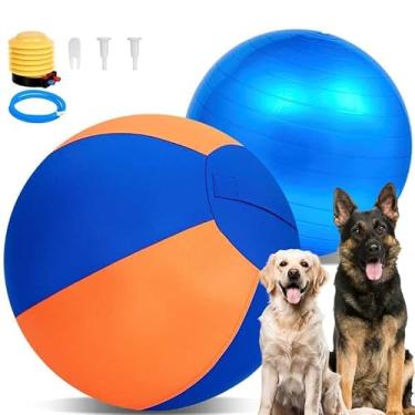 Imagem de MKZ Bola de pastoreio para cães - 18 bolas alegres para cães, pastor australiano/alemão, collies e todas as raças de pastoreio, melhor resistência a mordidas, brinquedos de costura reforçada para cães