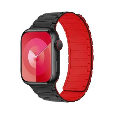 Imagem de Pulseira De Silicone Magnética Para Apple Watch De 40mm 44mm 45mm 49mm