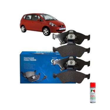 Imagem de Kit Pastilha de Freio Dianteira Honda Fit 1.5 2014+ + Koubé Anti Chi 250ml