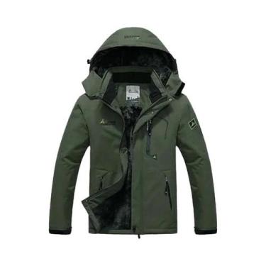 Imagem de Parka Masculina de Inverno - À Prova de Vento, Grossa e Quente com Cap
