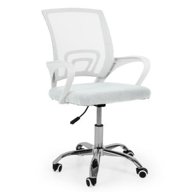 Imagem de Cadeira Secretária Office Em Tela Mesh Base Giratória - Cor Branco