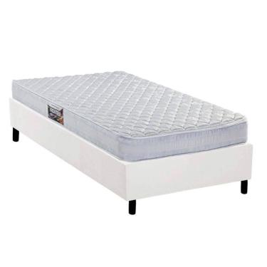 Imagem de Conjunto Box Solteiro: Colchão Espuma Herval Ag65 Frontier + Base Crc Corano White (88x188)