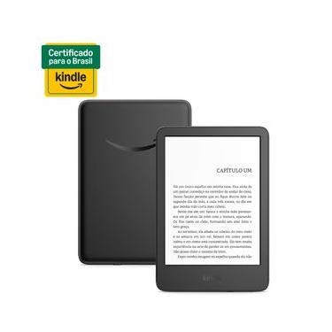 Imagem de Kindle 16GB modelo2024, tela antirreflexo, troca de página rápida, luz ajustável e bateria longa duração, Cor Preto